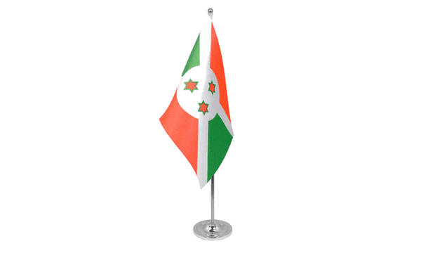 Burundi Satin Table Flag